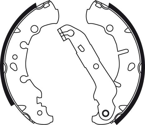 TRW GS8742 - Brake Shoe Set www.parts5.com