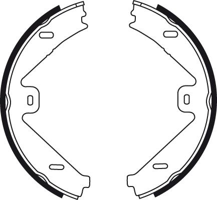 TRW GS8755 - Zestaw szczęk hamulcowych, hamulec postojowy www.parts5.com