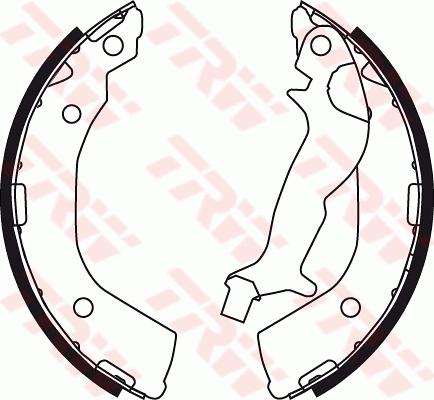 TRW GS8737 - Brake Shoe Set www.parts5.com