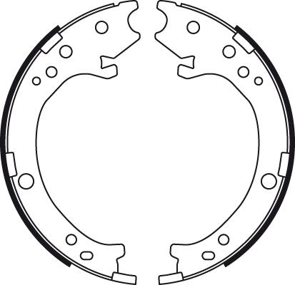 TRW GS8779 - Zestaw szczęk hamulcowych, hamulec postojowy www.parts5.com