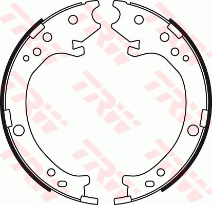 TRW GS8779 - Fékpofakészlet, rögzítőfék www.parts5.com