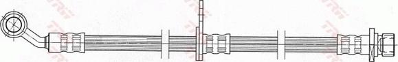 TRW PHD462 - Ελαστικός σωλήνας φρένων www.parts5.com