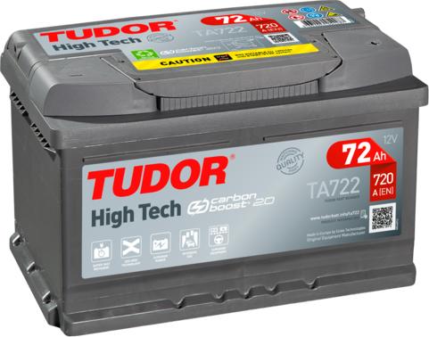 Tudor TA722 - Стартов акумулатор www.parts5.com