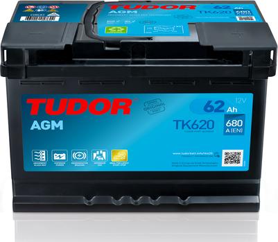 Tudor TK620 - Starter Battery parts5.com