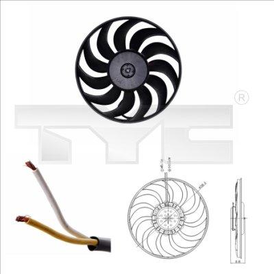 TYC 802-0051 - Ventilator, hlađenje motora www.parts5.com