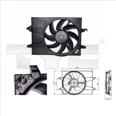 TYC 810-0025 - Ventilateur, refroidissement du moteur www.parts5.com