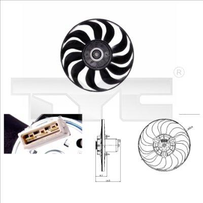 TYC 837-0019 - Fan, radiator parts5.com