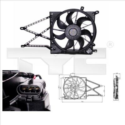 TYC 825-0011 - Ventilator, radiator www.parts5.com