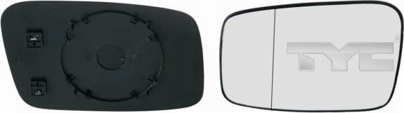 TYC 338-0008-1 - Mirror Glass, outside mirror www.parts5.com