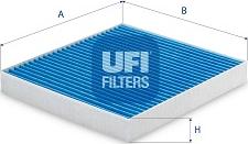 UFI 34.150.00 - Фильтр воздуха в салоне www.parts5.com