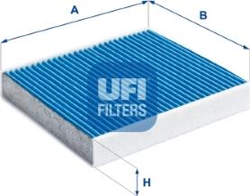 UFI 34.158.00 - Φίλτρο, αέρας εσωτερικού χώρου www.parts5.com