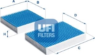 UFI 34.164.00 - Filter, interior air www.parts5.com