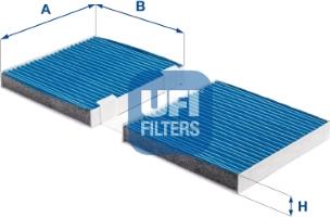 UFI 34.241.00 - Filter, vazduh unutrašnjeg prostora www.parts5.com