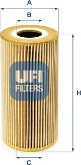 UFI 25.095.00 - Oljni filter www.parts5.com