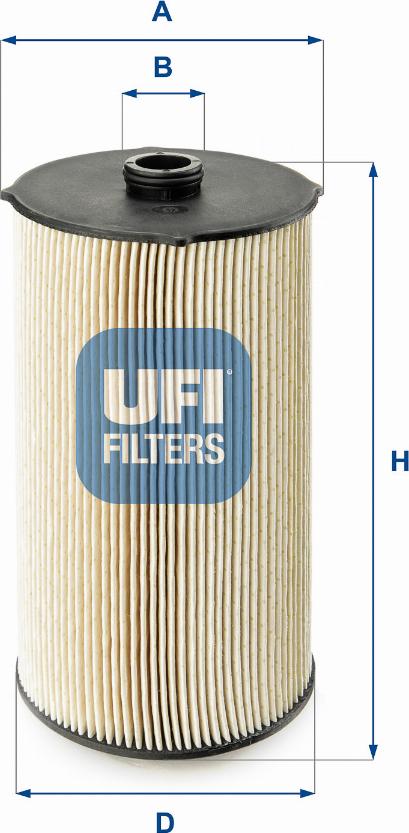 UFI 26.044.00 - Fuel filter www.parts5.com