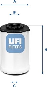 UFI 26.H2O.03 - Yakıt filtresi www.parts5.com