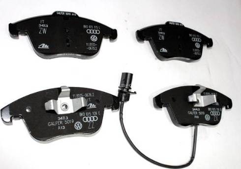 VAG 8K0 698 151 F - Brake Pad Set, disc brake www.parts5.com