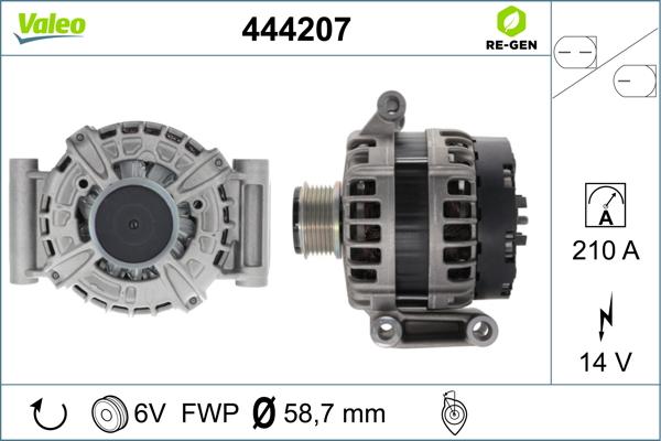 Valeo 444207 - Alternator www.parts5.com