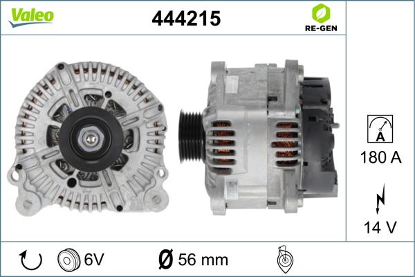 Valeo 444215 - Alternator www.parts5.com