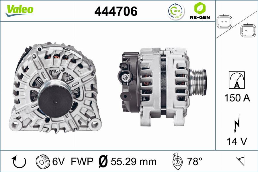 Valeo 444706 - Alternátor www.parts5.com