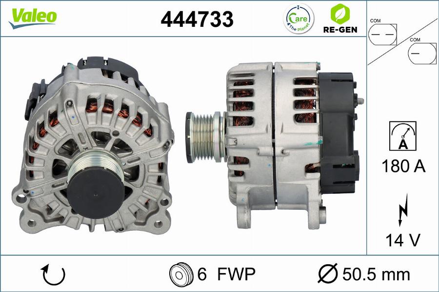 Valeo 444733 - Alternator www.parts5.com