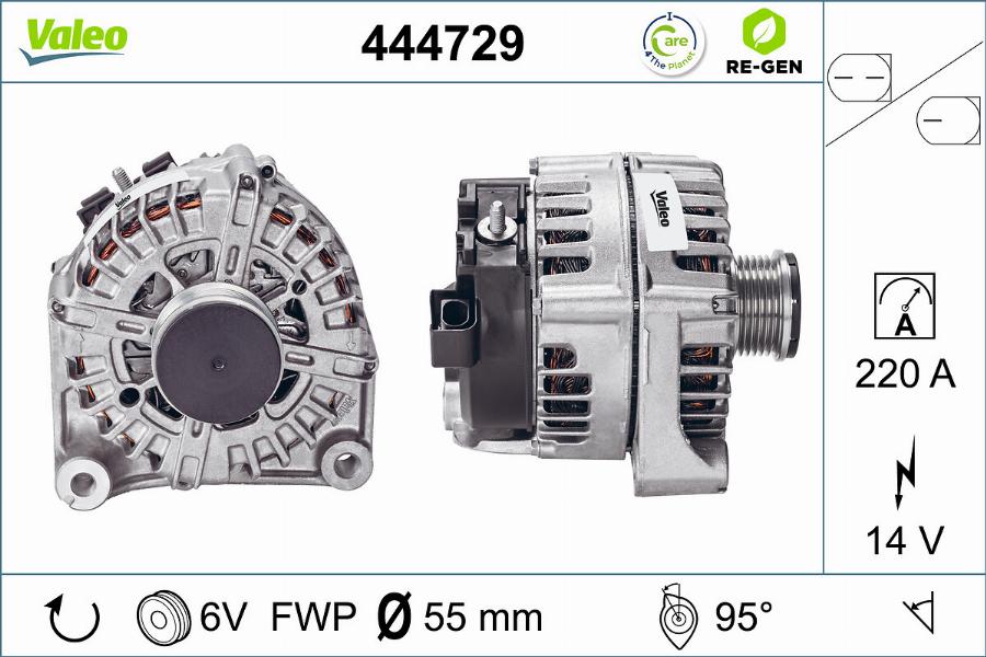 Valeo 444729 - Alternator www.parts5.com