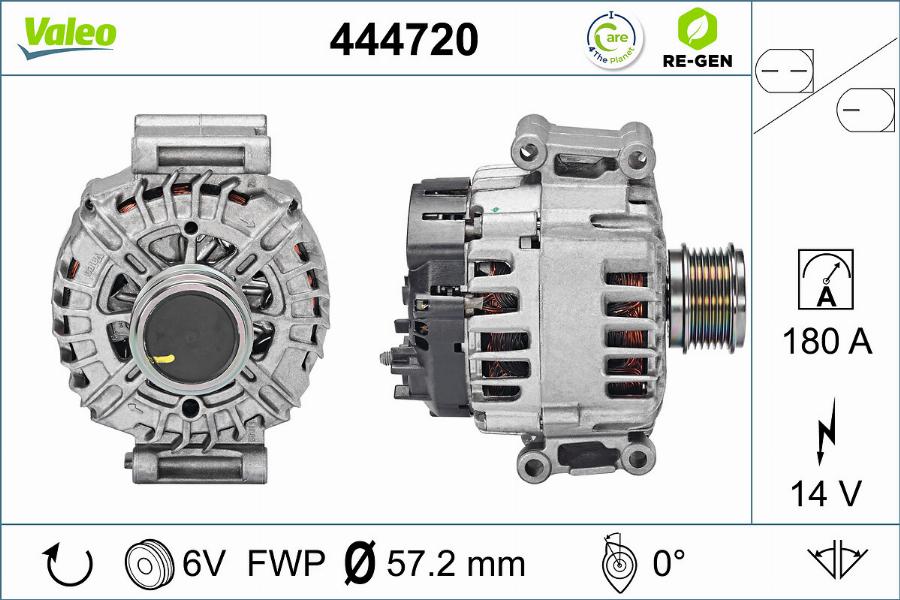 Valeo 444720 - Generator / Alternator www.parts5.com