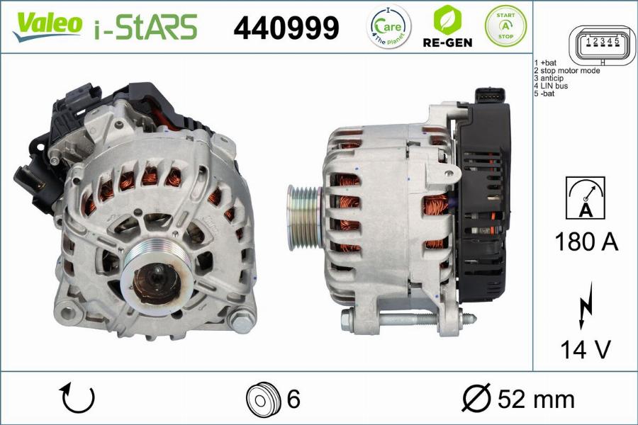 Valeo 440999 - Alternator, starter www.parts5.com