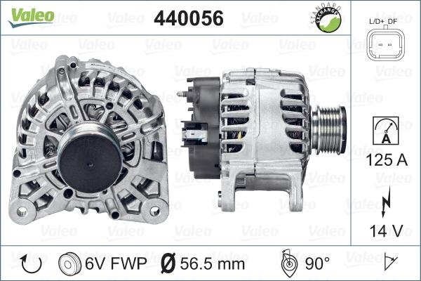 Valeo 440056 - Alternátor www.parts5.com