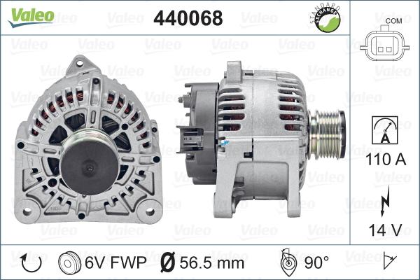 Valeo 440068 - Генератор www.parts5.com