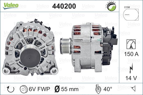 Valeo 440200 - Generator / Alternator www.parts5.com