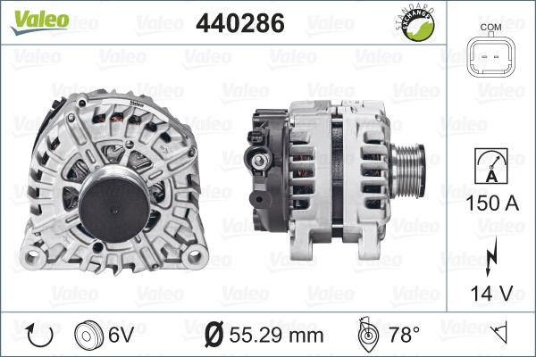 Valeo 440286 - Alternator www.parts5.com