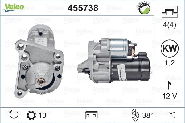 Valeo 455738 - Стартер www.parts5.com