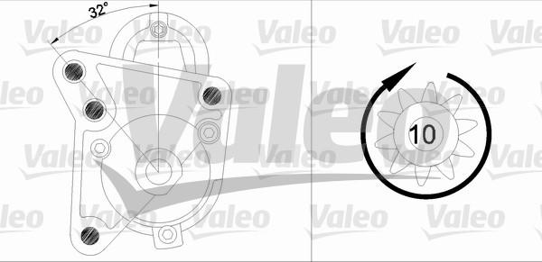 Valeo 455738 - Стартер www.parts5.com