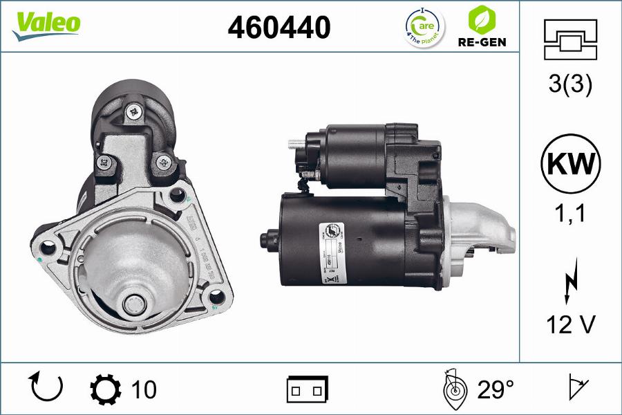 Valeo 460440 - Żtartér www.parts5.com