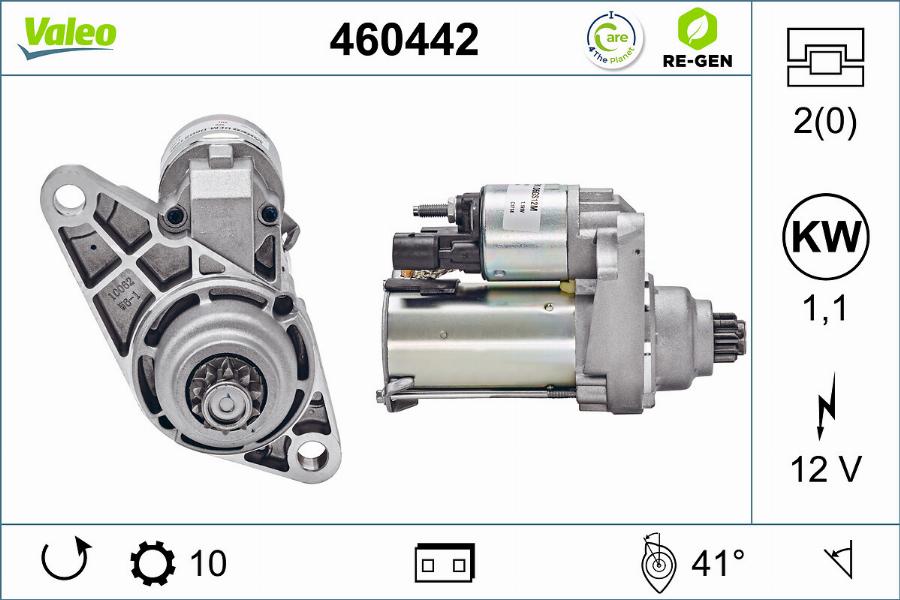 Valeo 460442 - Μίζα www.parts5.com