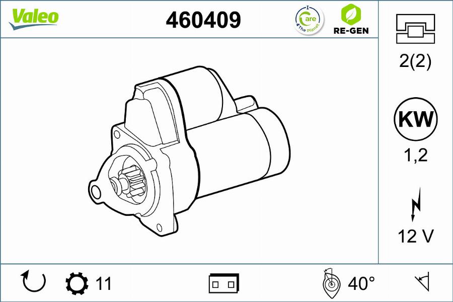 Valeo 460409 - Starter www.parts5.com