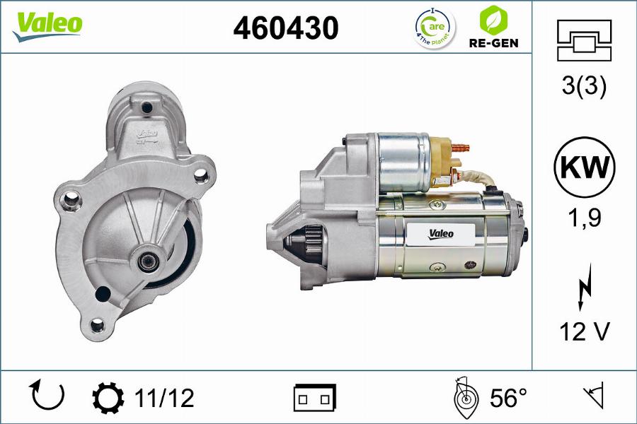 Valeo 460430 - Käynnistinmoottori www.parts5.com