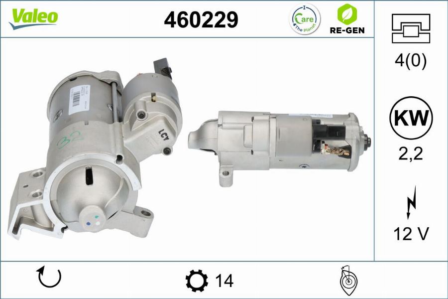 Valeo 460229 - Starter www.parts5.com