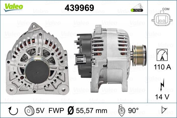 Valeo 439969 - Генератор www.parts5.com