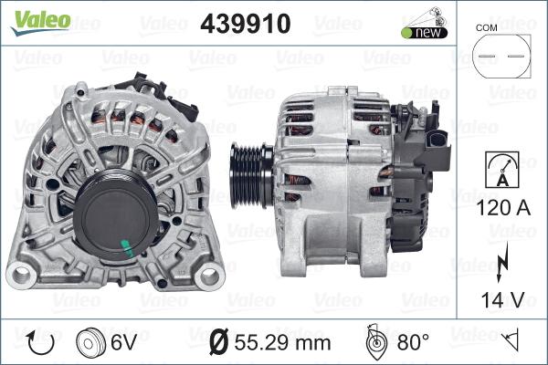 Valeo 439910 - Generator / Alternator www.parts5.com