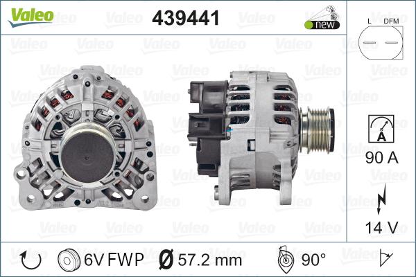 Valeo 439441 - Alternator www.parts5.com