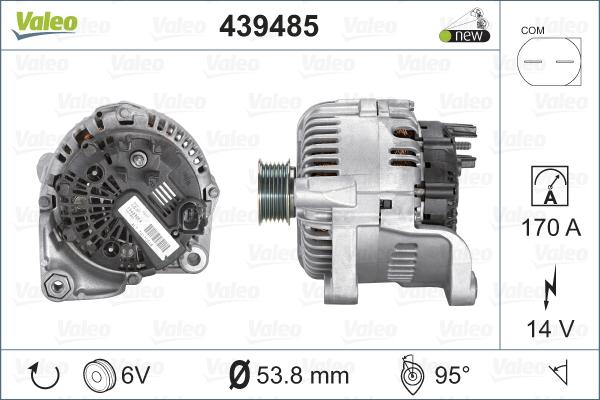 Valeo 439485 - Alternador www.parts5.com