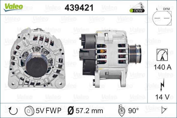 Valeo 439421 - Alternador www.parts5.com