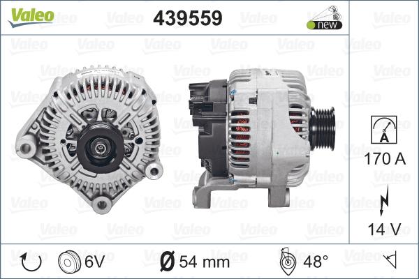 Valeo 439559 - Alternator www.parts5.com