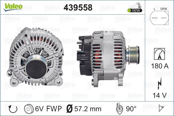 Valeo 439558 - Generator / Alternator www.parts5.com