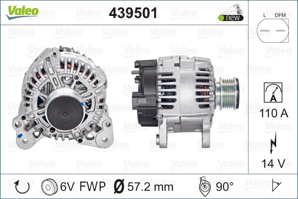 Valeo 439501 - Generátor www.parts5.com