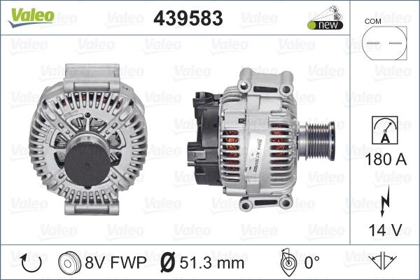 Valeo 439583 - Alternatör www.parts5.com