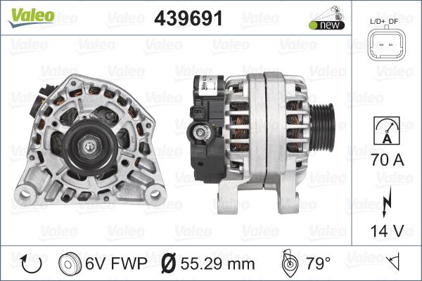 Valeo 439691 - Alternador www.parts5.com