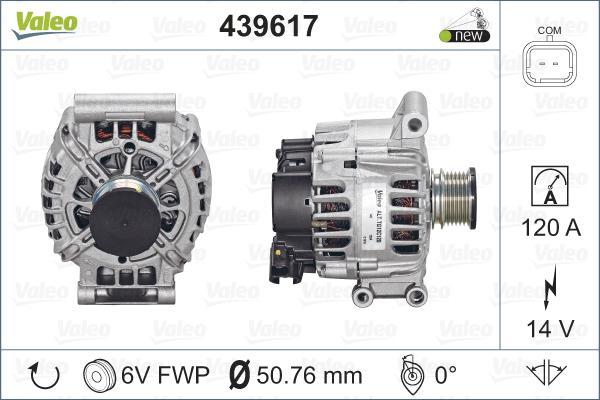 Valeo 439617 - Generator / Alternator www.parts5.com